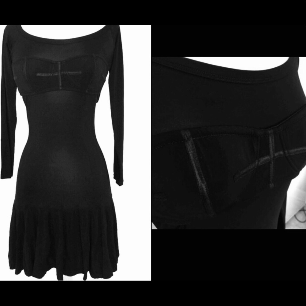 GF FERRE BLACK DRESS NWOT FIRM!